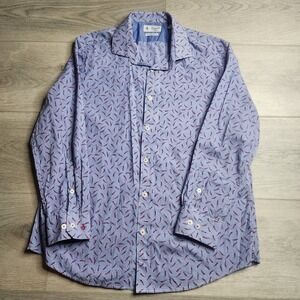 Penguin Heritage Slim Fit Stretch Long Sleeve Button Down  Red Chili Shirt 16.5